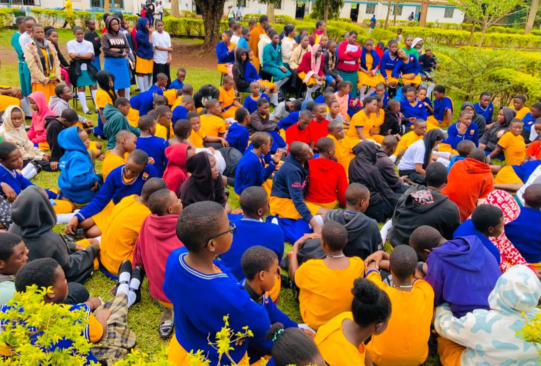 School outreach gathering